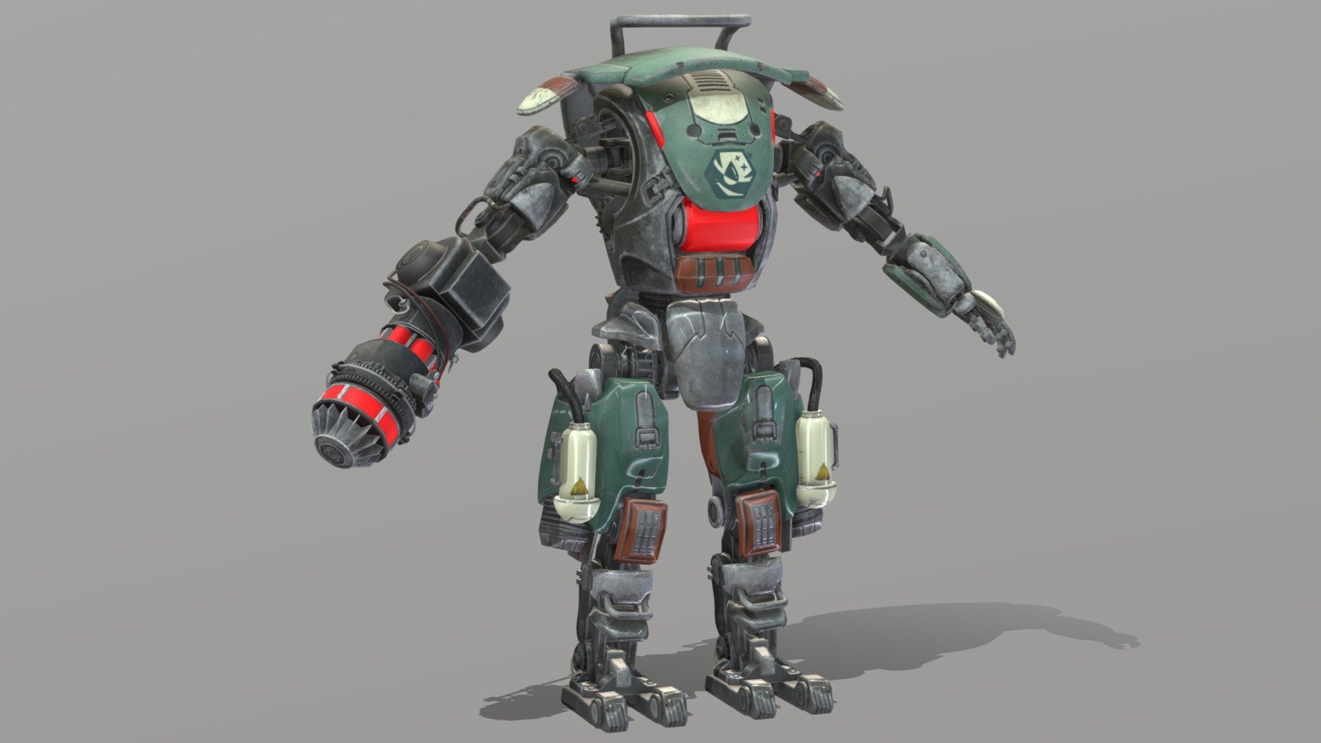 War Robot Rigged - 3D model by monstermod [c4c5b2f] - Sketchfab