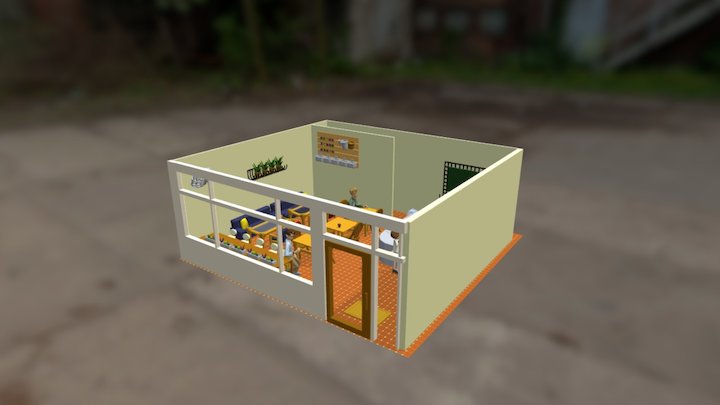 Cafe Blossom 3D Model