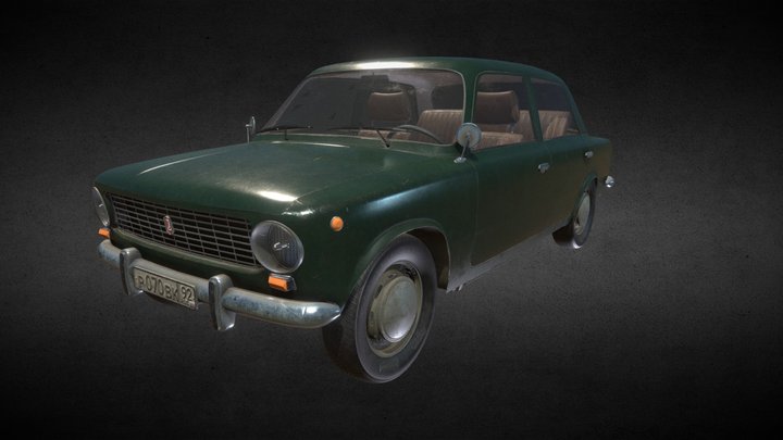 Typical Russian car 3D Model