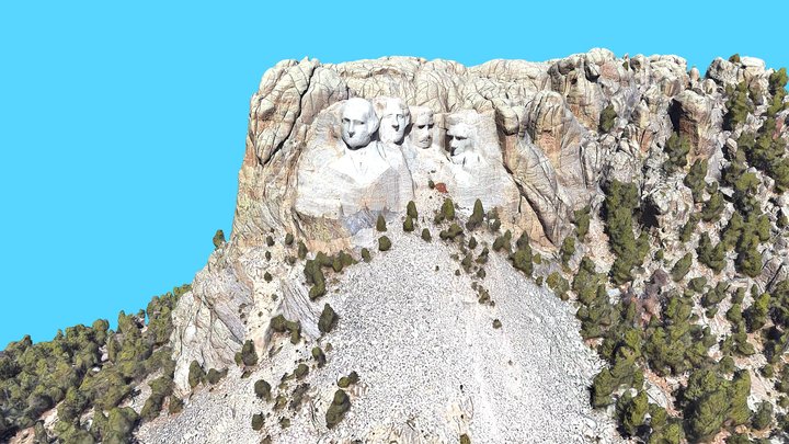 Mount Rushmore, Keystone, South Dakota 3D Model