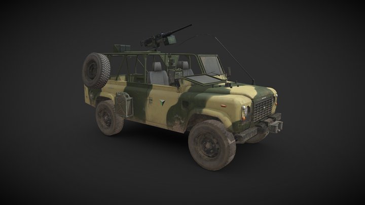 Army Jeep 3D Model