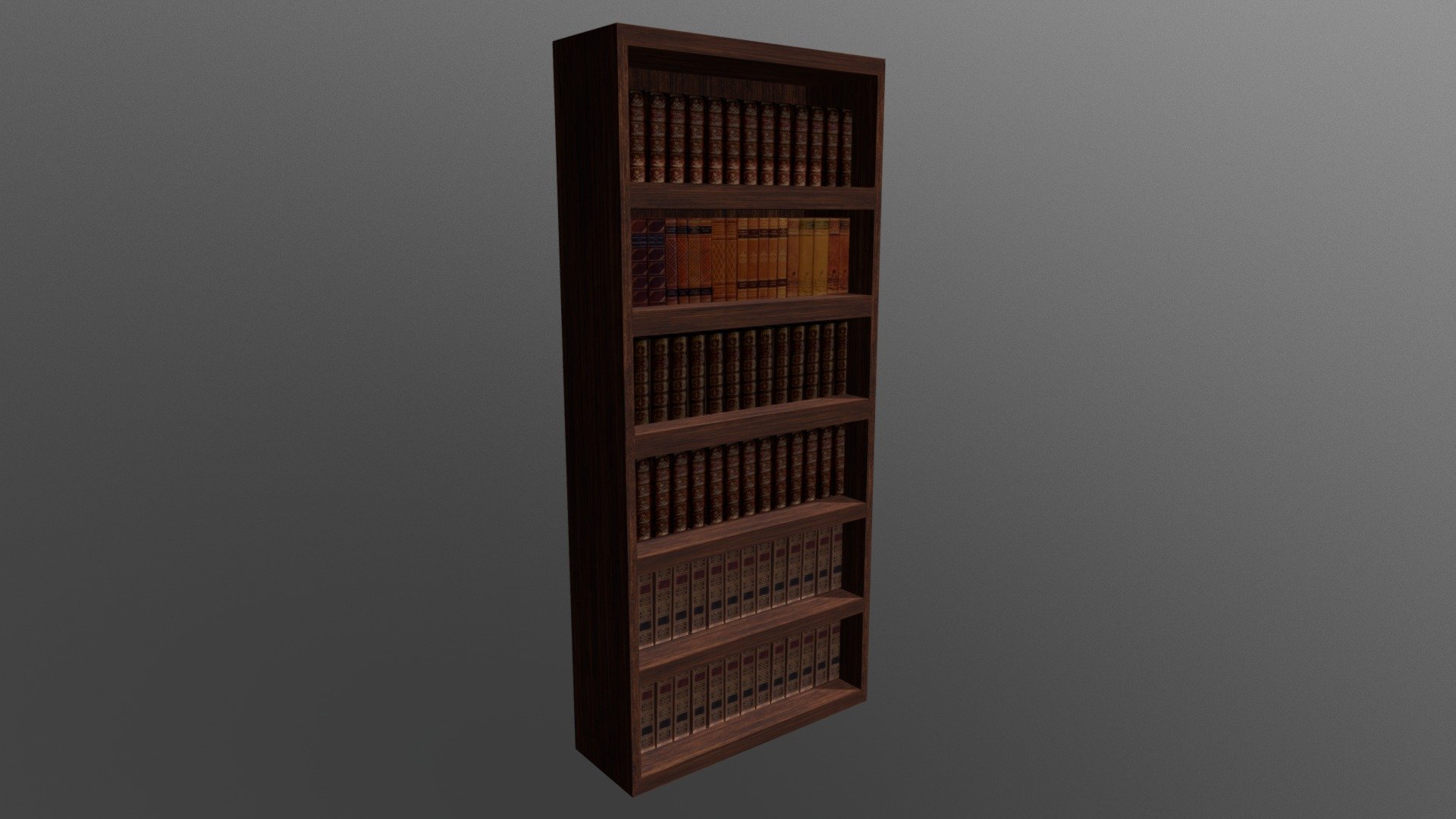 Bookcase - 3D model by Nixe Knox (@nixeknox987) [c4c689f] - Sketchfab