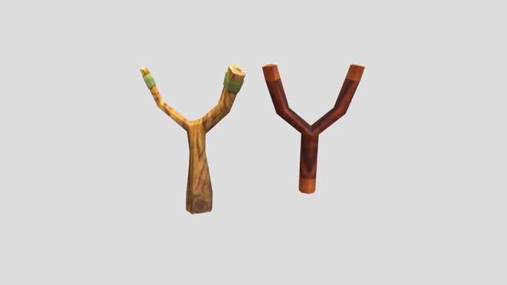 Gorilla Tag Slingshots (CURRENT AND OG) 3D Model