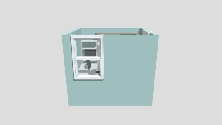 Office Shelf Plans 3D Model