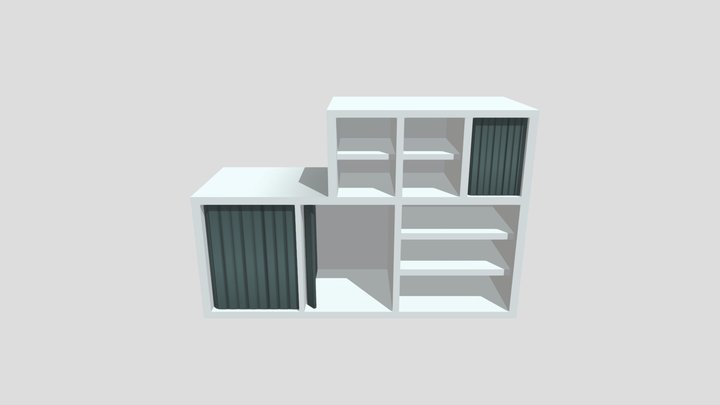 Model Shelving Unit 01 3D Model