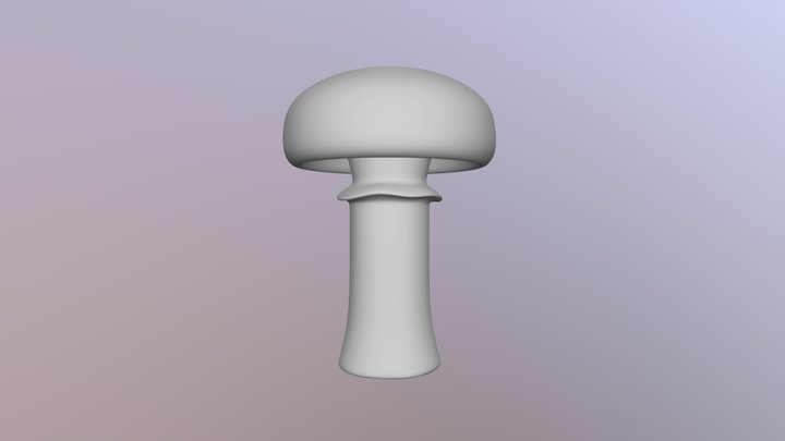 Simple Mushroom 3D Model
