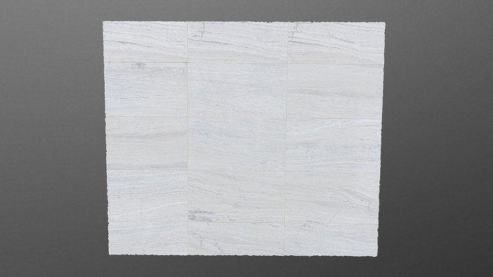 White marble wall texture 3D Model
