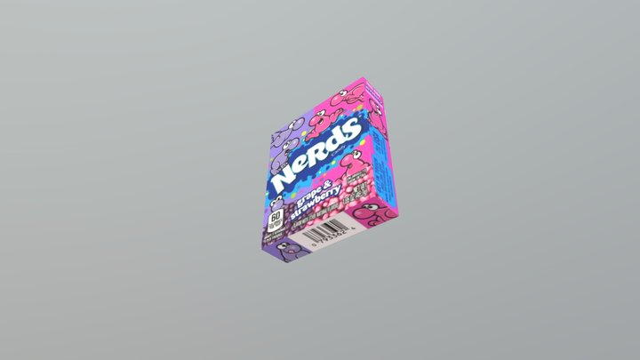 grape & strawberry nerds candy 3D Model