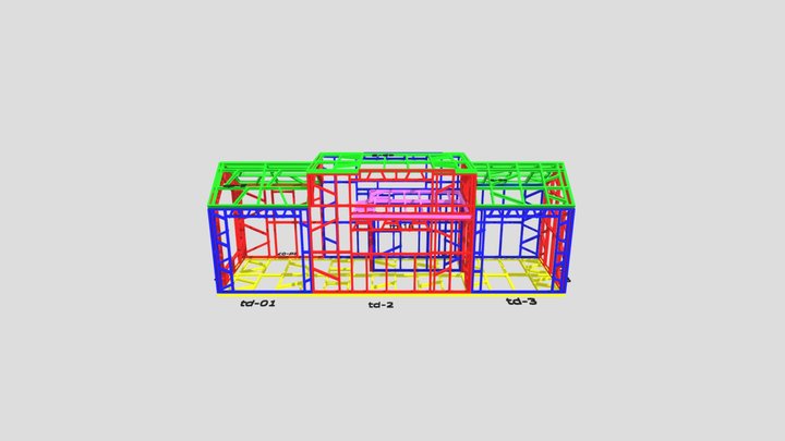 Zeytin9m üçgen cam solda  Montaj Paftası 3D Model