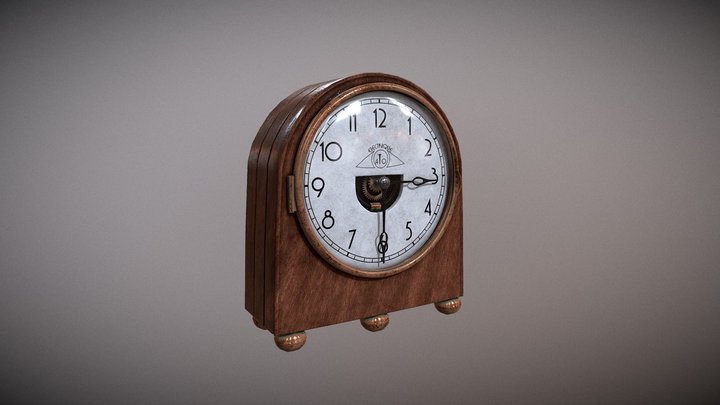 Vintage clock 3D Model