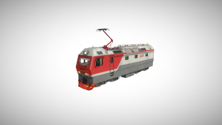 Electric locomotive 2EC6 3D Model