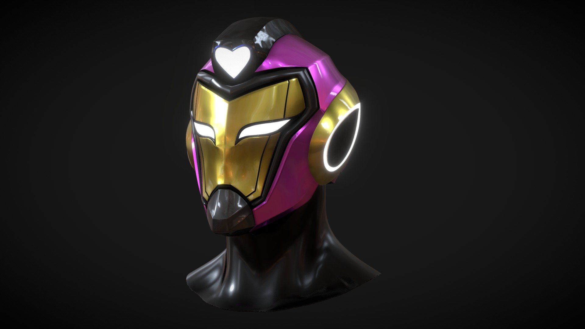 PPC Design Ironheart Model 3 Wearble Helmet 3D model by Pierce Pop