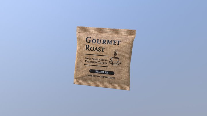 Coffee Pouch LR 3D Model