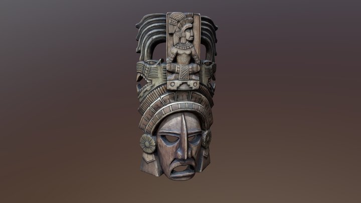 Mayan Face 3D Scan 3D Model