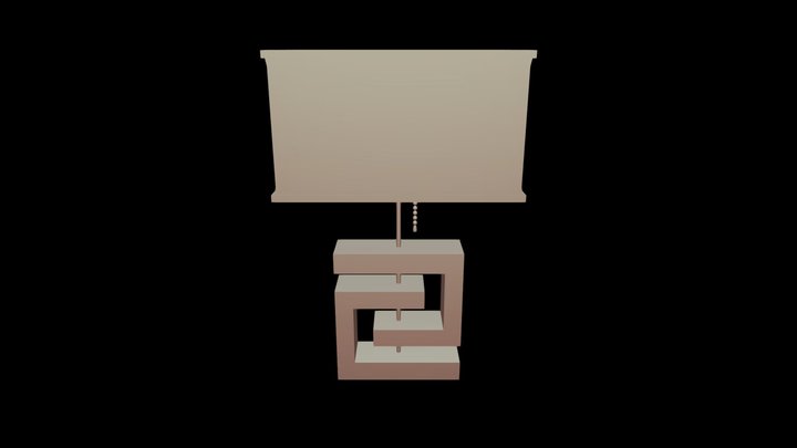 MitchellJ_SimpleObjects_Lamp 3D Model