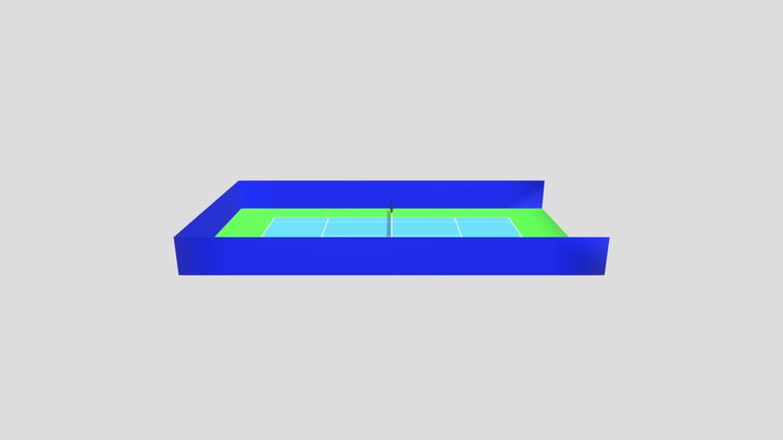 Tennis Court 3D Model
