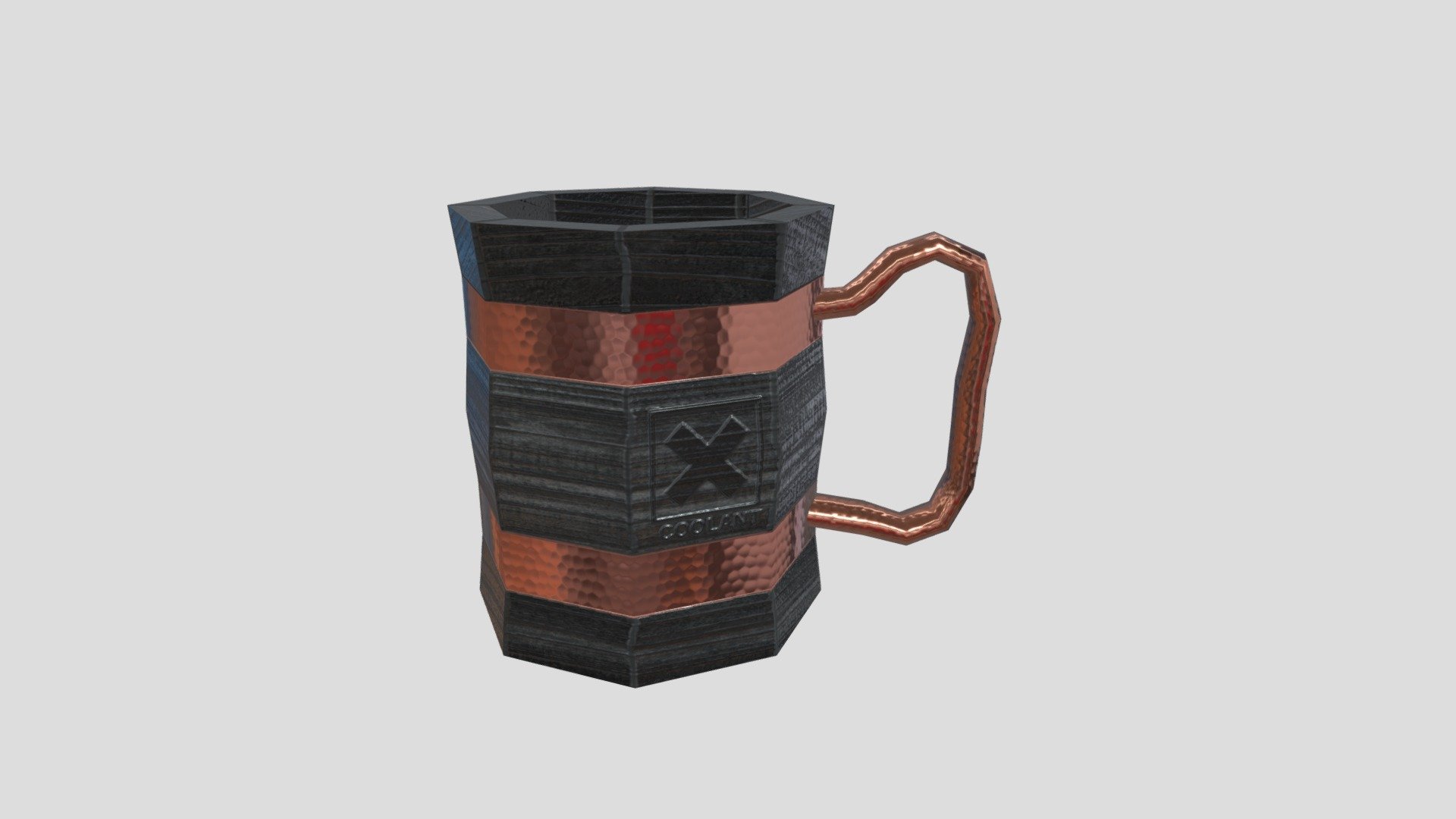 Wooden and Copper Mug