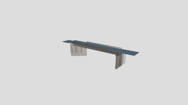 PROJETO ESTRUTURAL DE PONTE 3D Model