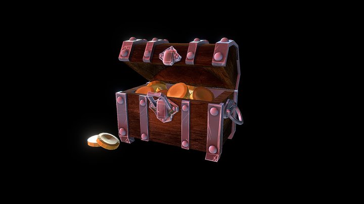 Treasure Chest 3D Model