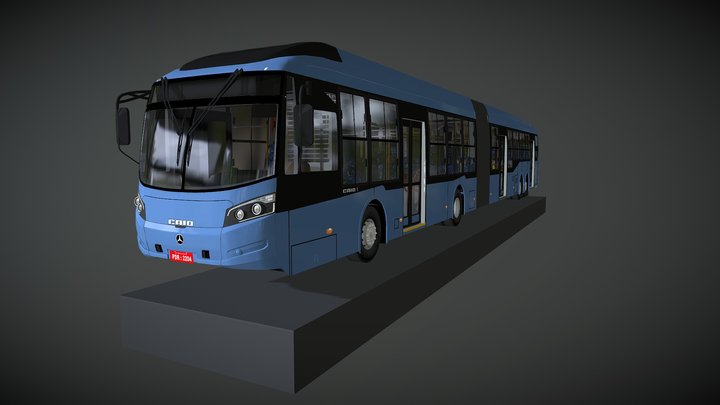 Caio Millennium BRT - Mecedes Benz O500UDA 3D Model