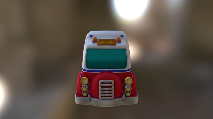 Ambulance Car 3D Model