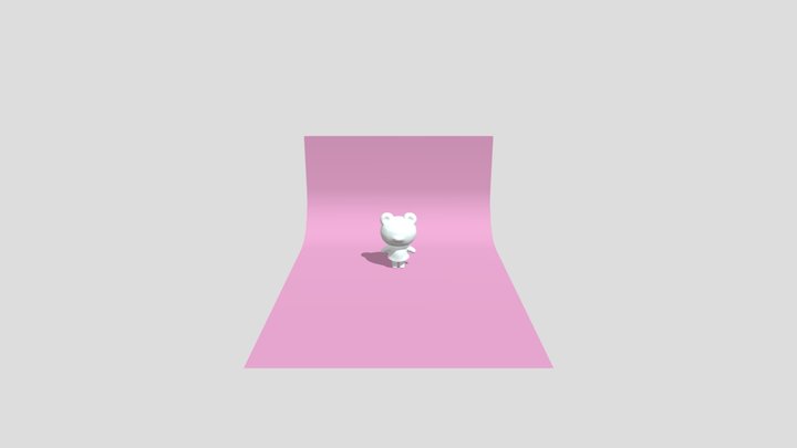 bear with background 3D Model