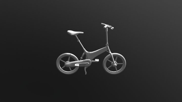 Electronic Folding Bike [LowPoly] 3D Model
