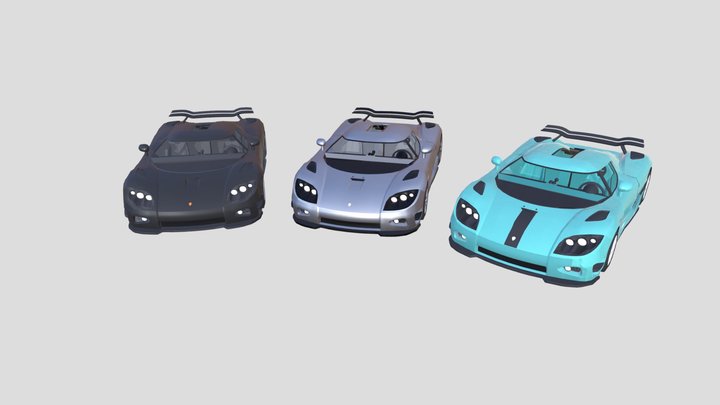 Koenigsegg CCXR (+ Variants) [M.Q] 3D Model