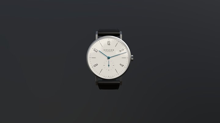 Nomos Tangente Wristwatch 3D Model