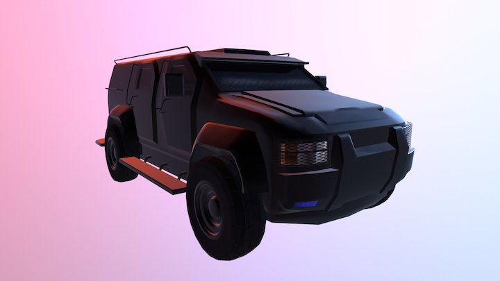 SWAT TRUCK 3D Model