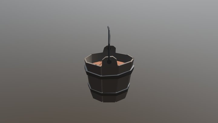 Low-Poly Bucket 3D Model