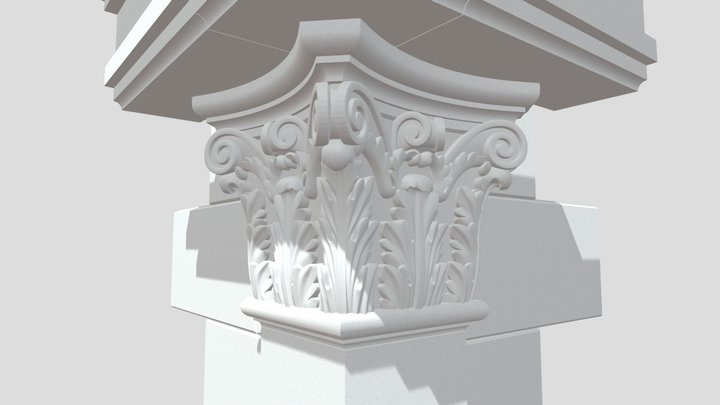 Капитель 3D Model