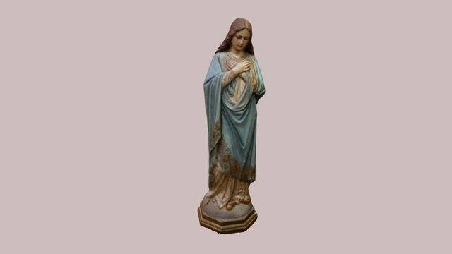Virgen Inmaculada Concepción del IES PM Sagasta 3D Model