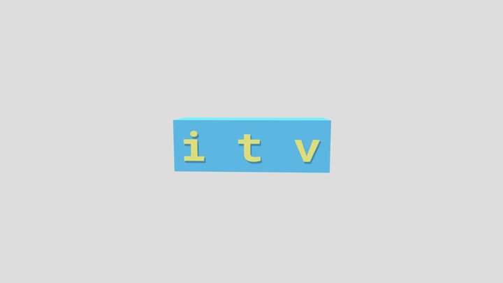 ITV logo (UK 2000) remake 3D Model