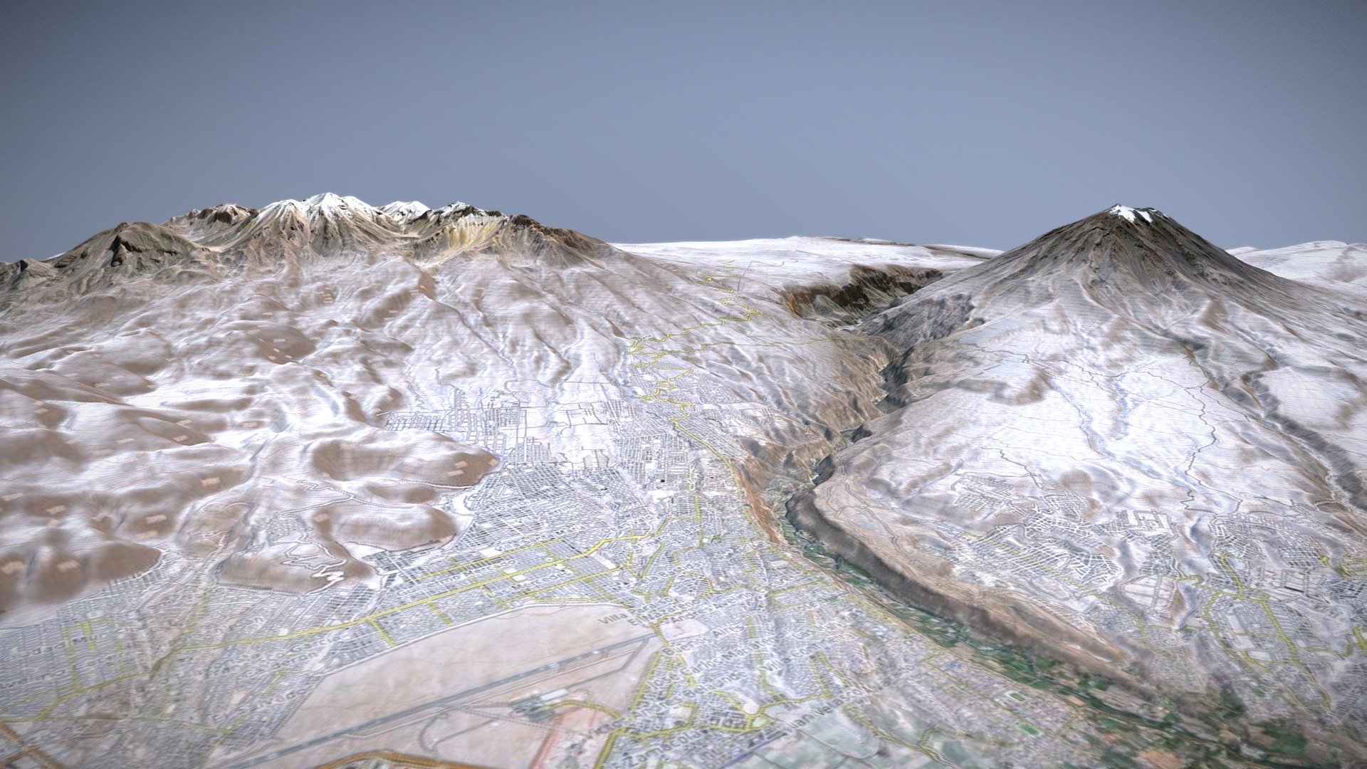 The Volcanos of Arequipa - 3D model by Dr Carlos Bartesaghi Koc ...