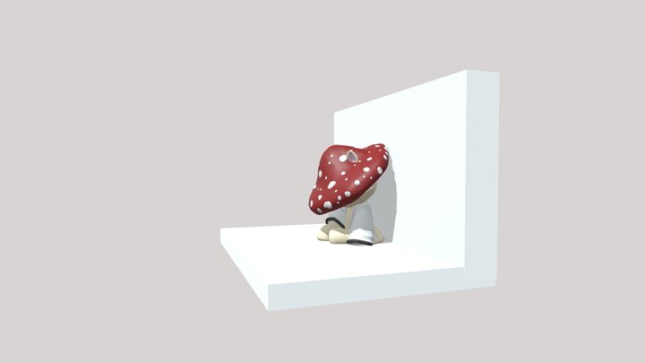 Captain Shroomkat 3D Model