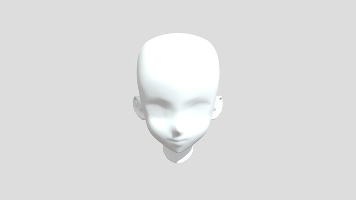 DemoAnimeHead 3D Model