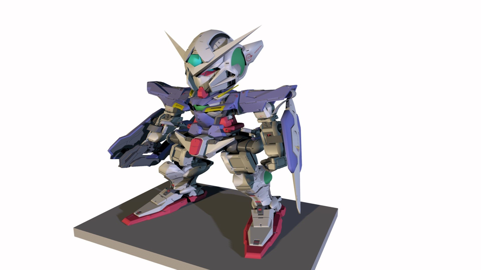 sd gundam 3d model