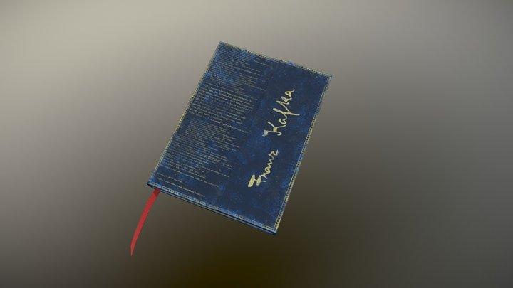 Franz Kafka Diary Book 3D Model