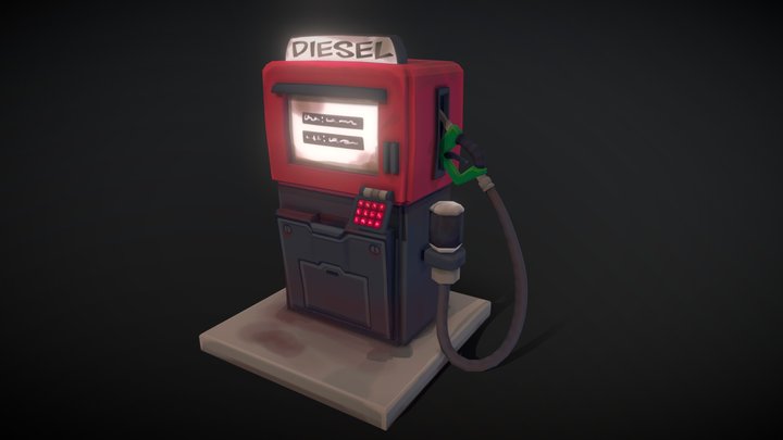 Diesel Pump 3D Model