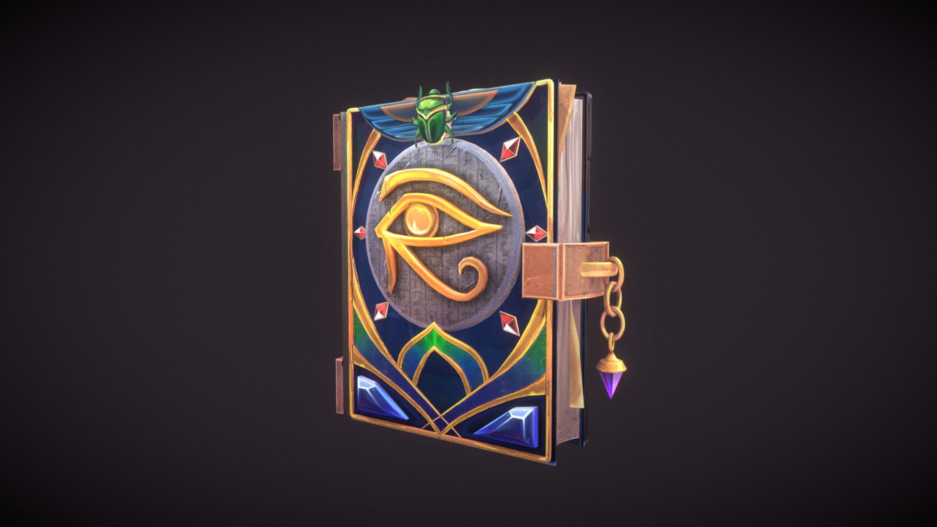Egyptian Themed Book 2 — Sketchfab embed 3D viewer