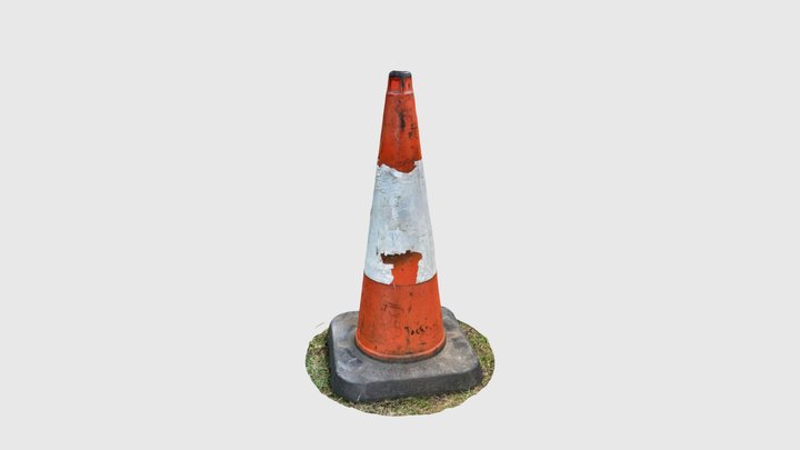 Traffic Cone 3 3D Model