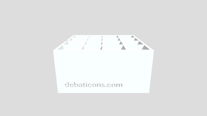 Debaticons - Box bottom 3D Model