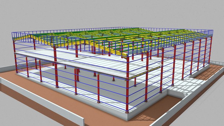 Factory-building 3D models - Sketchfab