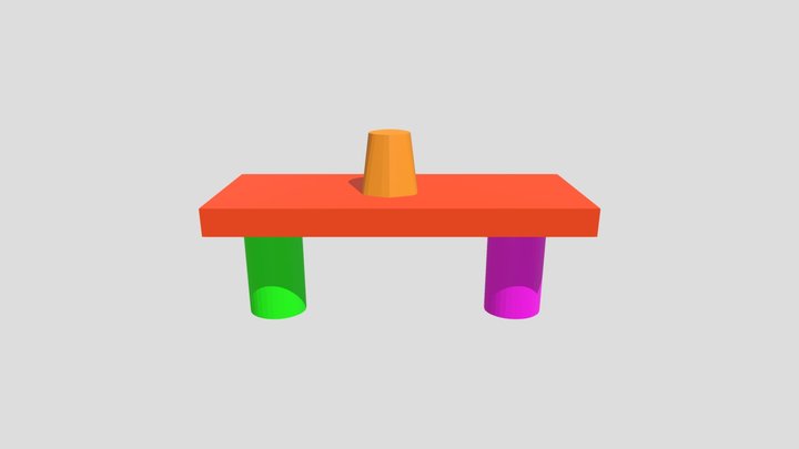 Cake On A Tabel #Sketchfab Weekly Challenge 3D Model