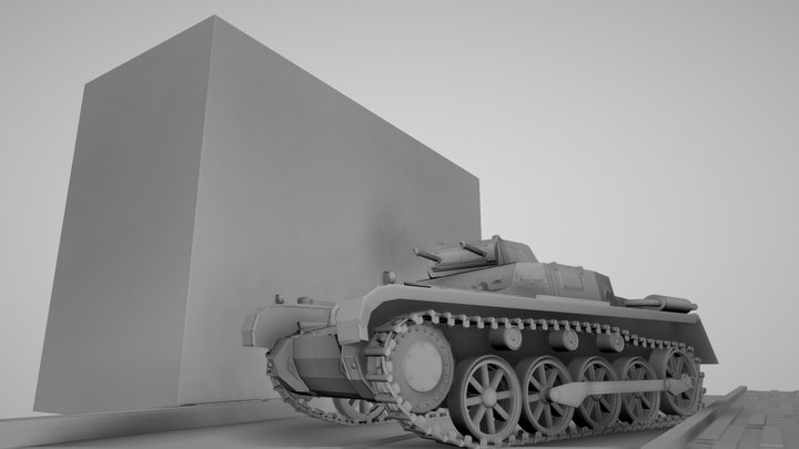 Panzerkampfwagen I (Pz.Kpfw.I, Pz.I) 3D Model
