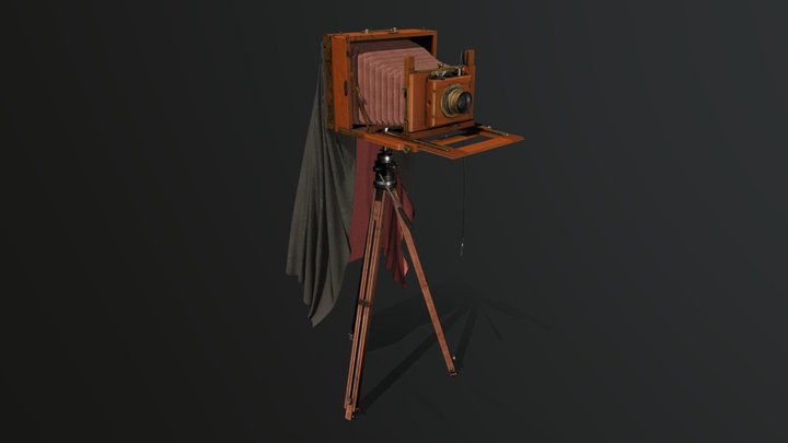 Camera Circa 1900 3D Model