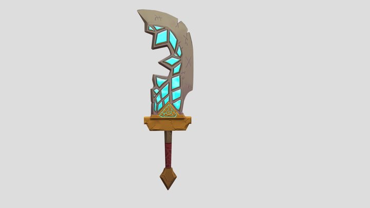 stylized dagger 3D Model
