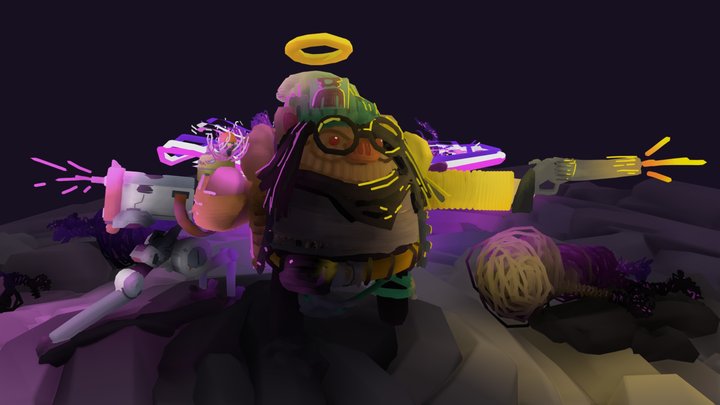 Killjoy Holyporky Cosplay VR Illustration 3D Model
