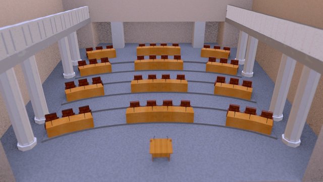 Croatian parliament 3D Model
